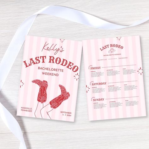 Last Rodeo Themed Bachelorette Party. Nash Bash Bachelorette Weekend Itinerary template. Nashville, TN. Austin, TX. Cowgirl. Nash Bach. Last Rodeo Bachelorette Party Invite, Nashville Themed Bachelorette Party, Rodeo Themed Bachelorette Party, Last Rodeo Bachelorette Party, Austin Bachelorette Party, Weekend Itinerary Template, Bachelorette Party Invite, Austin Bachelorette, Themed Bachelorette Party