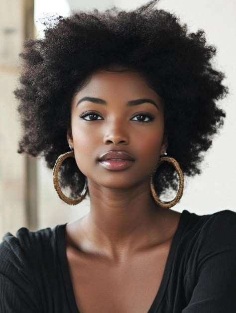 Hair Styles Afro Natural, Haircut For 4c Natural Hair, 70s Hairstyles Black Women, Black Woman Hairstyle Natural Short Hair, Black Hair Natural Styles, Short Hairstyle Women Black Woman Natural Hair 4c, Black Woman Hairstyle Natural, French Braid With Bangs, Black Hairstyles Women