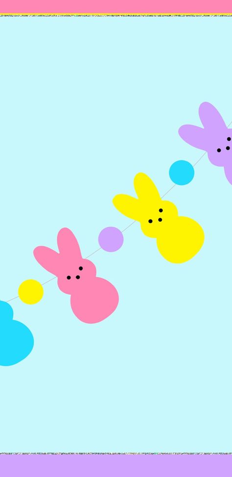 Simple Easter Background, Peeps Wallpaper Aesthetic, Free Easter Wallpaper For Iphone, Peeps Wallpaper Iphone, Easter Apple Watch Wallpaper, Peeps Iphone Wallpaper, Easter Screensavers, Easter Backgrounds Wallpapers, Preppy Easter Wallpaper