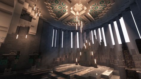 The Castle - Survival Base | Download Minecraft Map Minecraft Interior Wall, Minecraft Interior Wall Designs, Minecraft Ballroom, Minecraft Wall Ideas, Minecraft Wall, Minecraft Interior, Step Stones, Map Minecraft, Cube Games