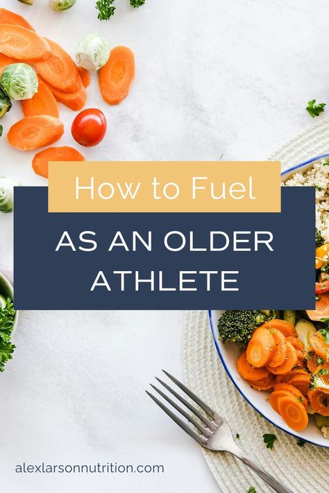 As aging athletes, learning how to properly fuel your body for endurance performance is the key to success. In my experience as a sports dietitian for endurance athletes, I have seen some amazing older athletes perform at the top of their game despite their older age. Learn my top tips to make sure you're getting the nutrition you need! Meals For Athletes Sports Nutrition, Athlete Eating Plan, Nutrition For Teenage Athletes, Endurance Athlete Nutrition, Sports Dietitian, Food To Gain Muscle, Weight Los, Endurance Workout, Gain Muscle