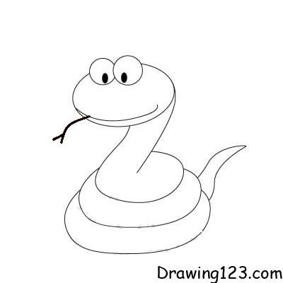 Snake Drawing Tutorial - How to draw Snake step by step How To Draw A Snake Step By Step, Snake Easy Drawing, Easy Snake Drawing, Snake Clipart, Snake Sketch, Snake Images, Snake Drawing, Learn How To Draw, Draw Your