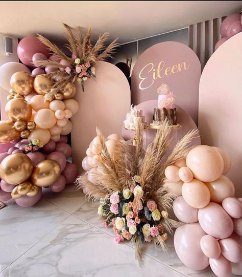 Balloon Wedding, Birthday Party Theme Decorations, Caramel Coffee, Boho Birthday, Birthday Balloon Decorations, Diy Birthday Decorations, Baby Shower Decor, Birthday Party Decoration, Wedding Balloons