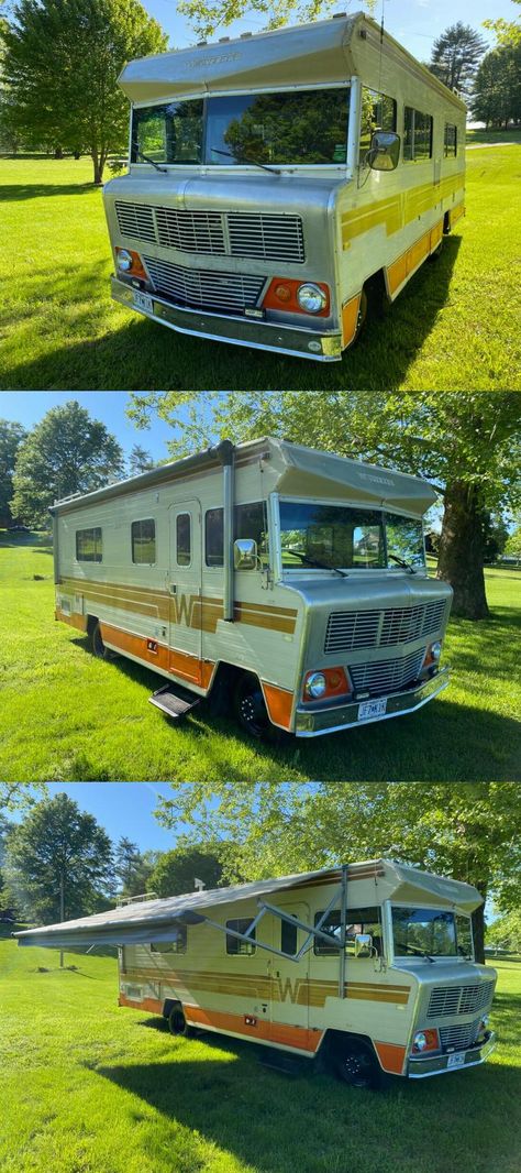 1978 Winnebago Chieftain [motorhome with history and patina] Winnebago Interior, Winnebago Remodel, Winnebago Chieftain, Winnebago Motorhome, Sidecar Motorcycle, Motorcycle Sidecar, Electric Awning, Bus Life, Window Seal