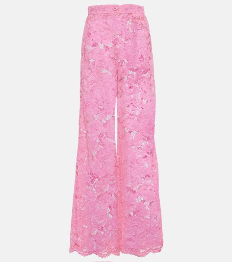 Italian Glamour, Lace Pants, Satin Pants, Pink Pants, Silk Chiffon, Color Name, Women Lace, Color Names, Wide Leg Trousers