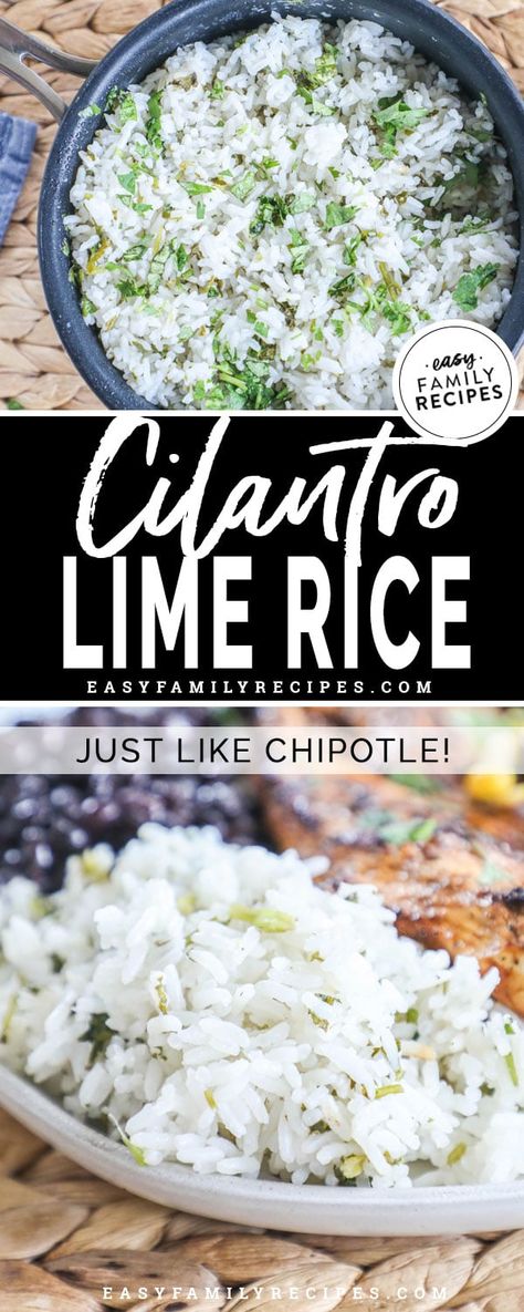 YES! This is just like CHIPOTLE Cilantro Lime Rice! This recipe is actually from Chipotle, shared on Tiktok and confirmed though employees! Cilantro lime rice is perfect side dish for any Mexican inspired meal like tacos, burritos or burrito bowls, or with grilled chicken, steak, and pork. This really is the best rice recipe out there! Chipotle Cilantro Lime Rice, Best Rice Recipe, Cilantro Lime Rice Recipe, Lime Rice Recipes, The Best Rice, Corn Salsa Recipe, Cilantro Rice, Best Rice, Tacos Burritos