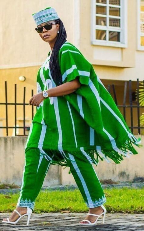 b29eed44276144e4e8103a661f9a78b7desc42375737ri Female Agbada Styles, Nigerian Independence Day, Agbada Outfit, Nigerian Independence, Ghanaian Fashion, Kente Styles, Afrikaanse Mode, Naija Fashion, African Traditional Dresses