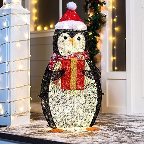 🎄Holiday Season 2022 | Outdoor Waterproof LED Lights | Christmas, Party & Holiday, Yard & Garden, Indoor & Outdoor Decorations | Penguin, Cute Animal Yard Lights Christmas, Winter Wonderland Party Theme, Penguin Christmas Decorations, Warm White Lights, Yard Lights, Christmas Outdoor, Christmas Yard, Outdoor Holidays, White Lights