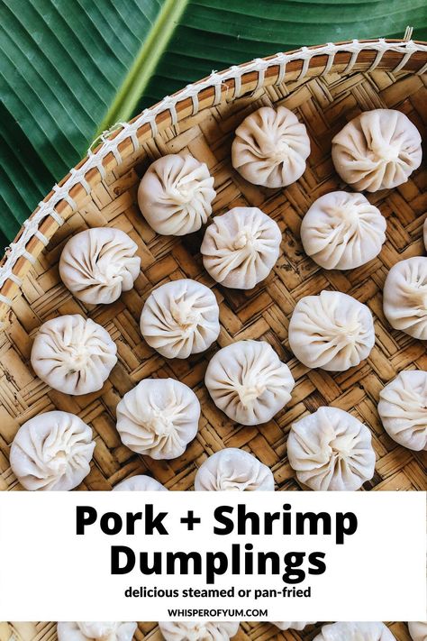 Pork And Shrimp Dumplings, Dumplings Asian, Pork And Shrimp, Asian Shrimp, Shrimp Dumplings, Frozen Dumplings, Fried Dumplings, Dumpling Wrappers, Fried Pork