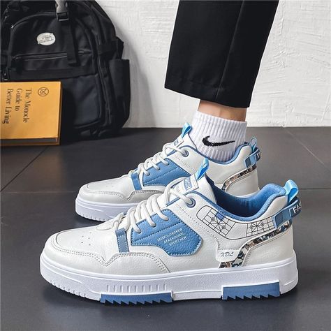 2024 Men's Sneakers Platform Casual Shoes Men Lace Up Tennis Shoes Non Slip Breathable Flats Fashion Forest Color, Casual Trends, Summer Sneakers, Casual Running Shoes, Casual Sneakers Women, Men Loafers, Dress Shoes Womens, Sneakers Blue, Sneakers Men Fashion