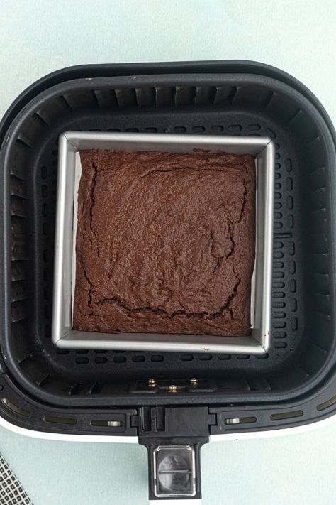 Air Fryer Brownies - Air Frying Foodie Air Fryer Brownies, Frozen Lunches, Airy Fairy, Pot Brownie, Easy Air Fryer Recipes, Air Fryer Recipes Dessert, Lemon Brownies, Recipes Air Fryer, Air Fry Recipes