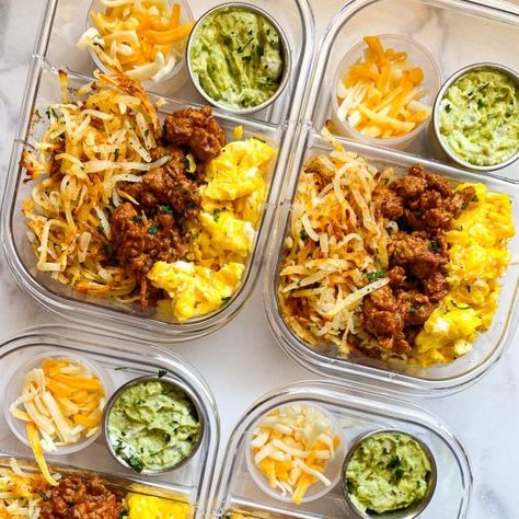 Breakfast Burrito Bowls - The Skinnyish Dish Healthy Burrito Bowl, Healthy Breakfast Burrito, Healthy Breakfast Meal Prep, Breakfast Burritos Recipe, Prep Breakfast, Ww Freestyle, Breakfast Hash, Breakfast Burrito, Breakfast Meal