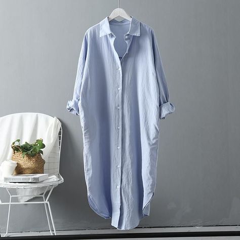 d9731321ef4e063ebbee79298fa36f56desc45754360ri Long White Shirt Dress, Long White Shirt, Outer Women, White Shirts Women, Stil Inspiration, White Long Sleeve Shirt, Loose Outfit, Long Shirt Dress, White Shirt Dress