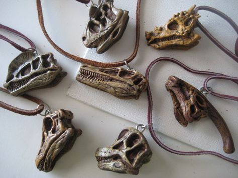 T. Rex Dinosaur SKULL Necklace T. Rex Dino Skull by ChinnyFlynny, $12.00 Dino Jewelry, Dino Skull, Dinosaur Skull, Dinosaur Jewelry, Jurrasic Park, Jurassic World Dinosaurs, Girl Necklace, Paleo Art, Magical Jewelry