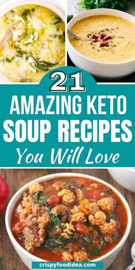 Keto Soup Recipes, 1200 Calorie Diet Meal Plans, Diet Soup Recipes, Low Carb Soup Recipes, Breakfast Low Carb, Keto Soup, Low Carb Soup, Best Keto Diet, Healthy Keto