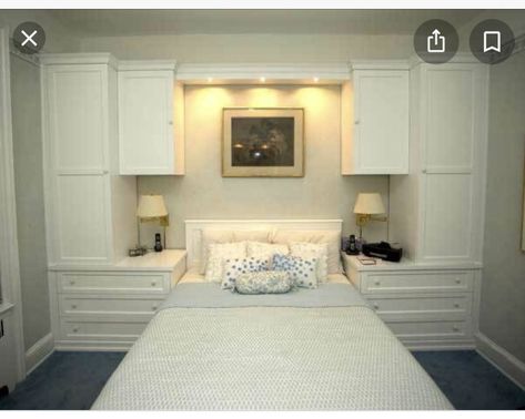 Built In Wall Units, Bedroom Built Ins, Bedroom Wall Units, Bedroom Hacks, Build A Closet, Flat Apartment, Bedroom Closet, Bedroom Wardrobe, Trendy Bedroom