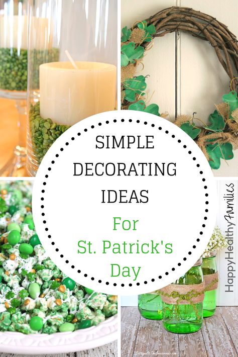 St Patrick’s Day Ideas For Home, St Patrick’s Day Table Decorations, Boho St Patricks Decor, St Patrick’s Day Table Centerpiece, Saint Patrick’s Day Centerpiece, Simple Centerpieces, Paddys Day, Table Centers, Diy Centerpieces