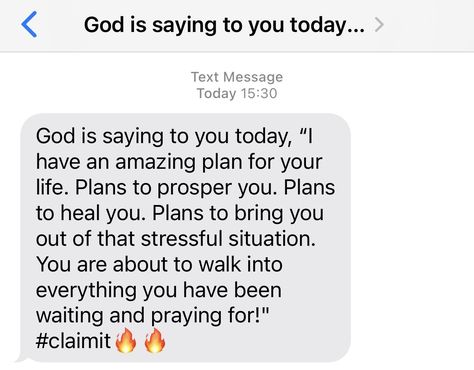 Texts From God, God Is Saying, God's Plans, Prayer For Today, Stressful Situations, Spiritual Inspiration, Names Of Jesus, God Is, Text Messages