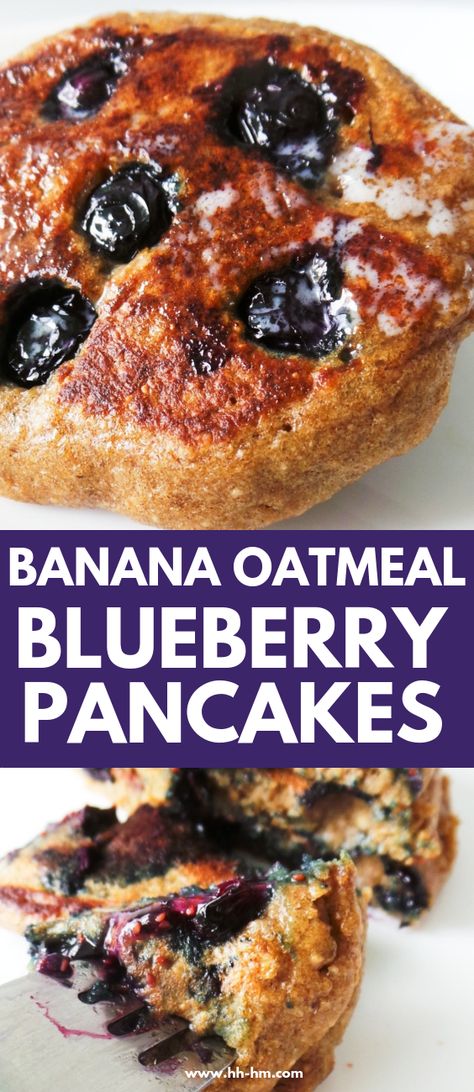 Fiber Pancakes, Healthy Meal Prep Breakfast Ideas, Breakfast Ideas Easy Recipes, Oats Healthy Breakfast, Blueberry Banana Oatmeal, Blueberry Oatmeal Pancakes, Clean Eating Breakfast Ideas, Clean Eating Pancakes, Prep Breakfast Ideas