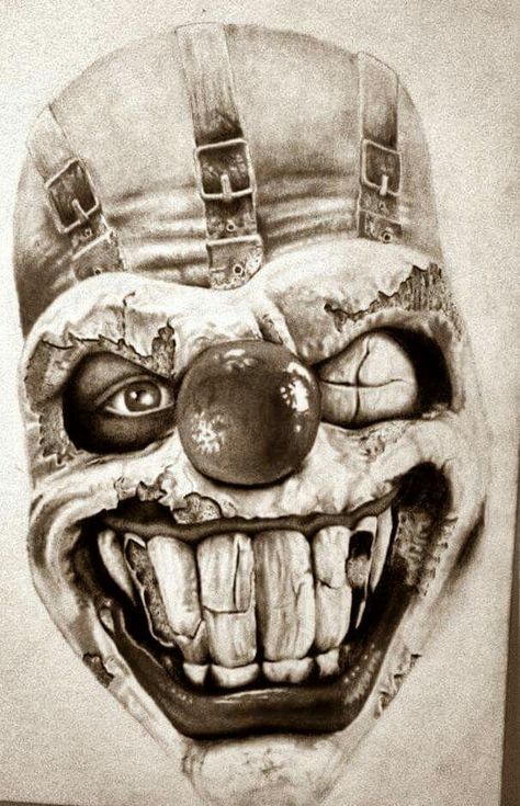 Sweet Tooth Twisted Metal Tattoo, Twisted Metal Tattoo, Max Tattoo, Evil Clown Tattoos, Tooth Tattoo, Creepy Clowns, Teeth Logo, Metal Drawing, Clown Tattoo