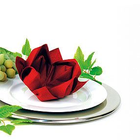 Napkin Origami, Diy Napkin Folding, Diy Napkins, Folding Origami, Holiday Table Decorations, Napkin Design, Napkin Folding, Lotus Blossom, Party Napkins