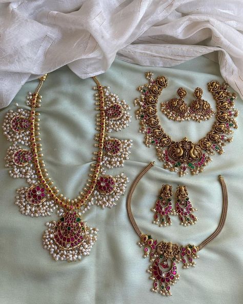 Daivik.in™ (@daivik.in) posted on Instagram • Jun 16, 2022 at 3:17pm UTC Gold Necklace Indian, Gold Necklace Indian Bridal Jewelry, Necklace Indian, Brass Necklace, Gold Jewelry Fashion, Indian Jewellery, Indian Bridal, Bridal Jewelry, Gold Jewelry