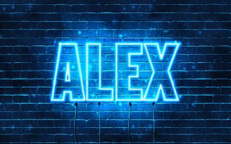 Alex Name, Alex Wallpaper, The Simpsons Movie, Blue Neon Lights, Name Wallpaper, Desktop Pictures, Draw On Photos, Wallpaper Pictures, Fall Wallpaper