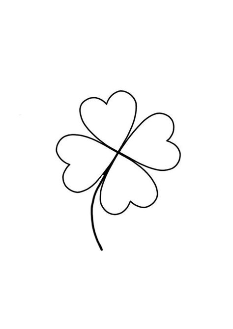 Flash Tattoo Feminina, 4 Leaf Clover Tattoo, Doodle Tattoos, Cool Tattoo Drawings, Clover Tattoos, Doodle Tattoo, Tattoo Feminina, Four Leaf Clover, Clover Leaf