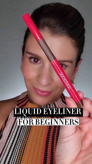 Brown Liquid Eyeliner Look, Liquid Eyeliner Tutorial For Beginners, How To Apply Liquid Eyeliner, Liquid Eyeliner For Beginners, Liquid Eyeliner Tutorial, Kate Talbert, Eyeliner Brown Eyes, Kate Makeup, Brown Liquid Eyeliner