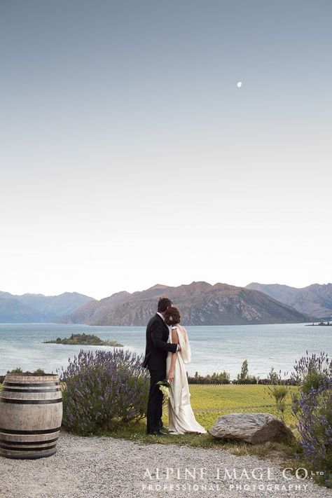 The moon rises over The Rippon Hall- a vineyard venue in Wanaka, New Zealand Wanaka Wedding, Wedding New Zealand, Wanaka New Zealand, Queenstown Wedding, Lake Wanaka, Moon Rise, Queenstown, Vineyard Wedding, Natural Fragrances