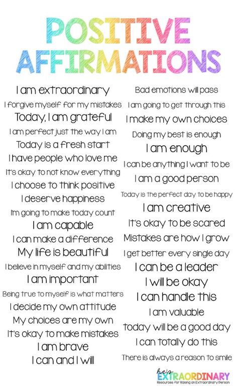 Positive Affirmations for Kids-Boost Self Esteem - Growth Mindset -  Positive Thinking for Self Regulation #SEL #PositiveAffirmations Words Positive, Positive Affirmations For Kids, Motivation Positive, Affirmations For Kids, Mindfulness For Kids, Positive Self Affirmations, School Counseling, Social Emotional Learning, Positive Words