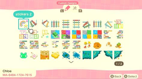 Acnh Tile, Kidcore Design, Kidcore Island, Acnh Kidcore, Frog Theme, Acnh Designs, Acnh Codes, Animal Crossing Wild World, Path Design