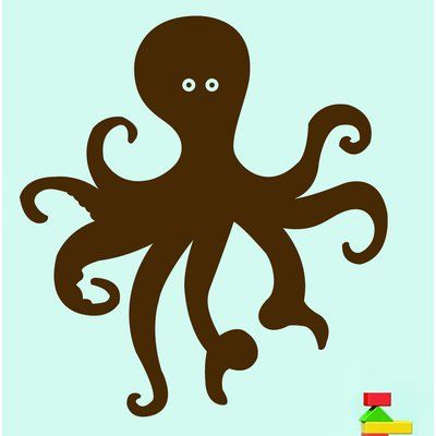 SweetumsWallDecals Octopus Wall Decal Color: Brown Ocean Themed Room, Ocean Themed Rooms, Name Wall Decals, Themed Room, Dream Wall, Silhouette Art, Hand Painting Art, Vinyl Designs, Room Themes