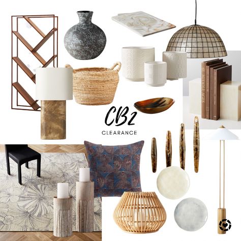 All of my CB2 clearance favorites! Home decor, fall decor, aesthetic decor, beige aesthetic, bookcase, book shelf, black vase, snake vase, beige lamp, wicker basket, white pots, marble serving tray, hanging light, pendant light, tortoiseshell soap dish, acrylic bookend, tortoiseshell drawer pulls, dinner plates, salad plates, gold floor lamp, hibiscus area rug, modern throw pillow, mcm, mid century modern, candle holders Follow my shop on the @shop.LTK app to shop this post and get my exclusiv Aesthetic Bookcase, Book Shelf Black, Fall Decor Aesthetic, Mid Century Modern Candle Holders, Hanging Light Pendant, Beige Lamp, Vase Beige, Beige Lamps, White Pots