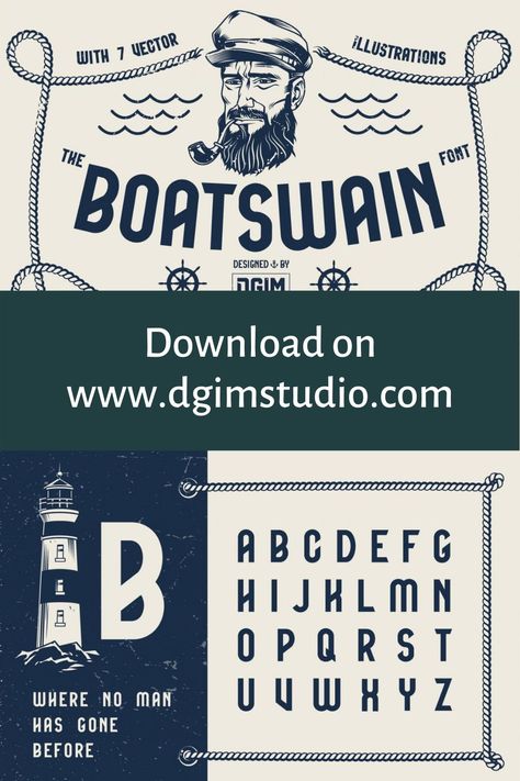 Boat Lettering Fonts, Nautical Fonts Alphabet, Sailor Graphic Design, Marine Graphic Design, Nautical Design Graphic, Boat Fonts, Nautical Branding, Nautical Typography, Nautical Graphic Design