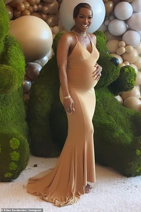 Big reveal: Malika Haqq revealed during her baby shower that her ex-boyfriend OT Genasis (whose real name is Odis Flores) is the father of her unborn baby: 'I'm incredibly thankful to Odis Flores for my little boy' Baby Shower Dress Ideas, Dresses For Baby Shower, Malika Haqq, Baby Shower Outfit Ideas, Baby Shower Clothes, Maternity Dress For Photoshoot, Dress For Photoshoot, Maternity Dresses For Baby Shower, Pregnancy Pictures