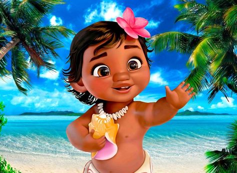 Moana Background, Moana Backdrop, Festa Moana Baby, Moana Bebe, Palm Tree Photography, Baby Moana, Moana Disney, Ocean Birthday, Happy 6th Birthday