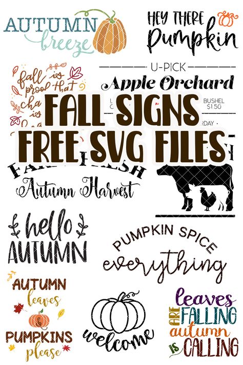 Fall Svg Files, Fall Crafting, Christmas Fonts Free, Cricut Svg Files Free, Fun List, Fall Sign, Sign Making, Cricut Projects Beginner, Christmas Fonts