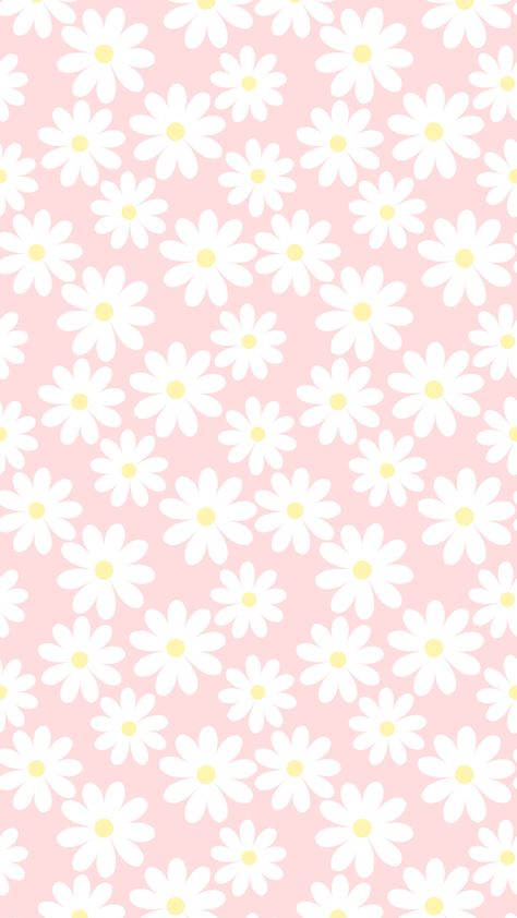 Pink Daisy Wallpaper, Flower Wallpaper Iphone, Wallpapers Rosa, Cute Summer Wallpapers, Daisy Wallpaper, Bow Wallpaper, Pink Wallpaper Backgrounds, Phone Wallpaper Pink, Wallpaper Floral