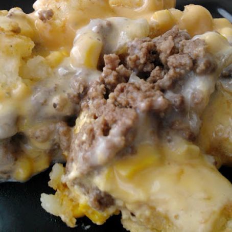 White Trash Casserole Recipe - (4/5) White Trash Casserole, Trash Casserole, Yummy Casseroles, Tater Tots, White Trash, Shepherds Pie, Meat And Cheese, Beef Dishes, Ground Beef Recipes