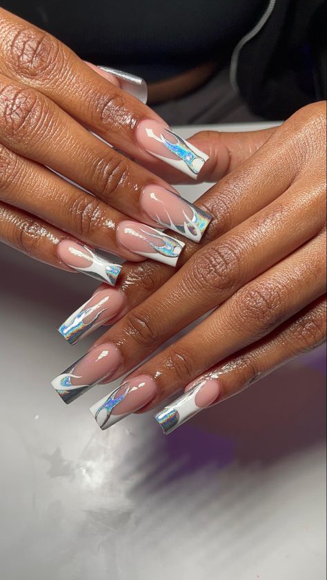 Nails Acrylic Nails Coffin, Nails Coffin, Pretty Acrylic Nails, Love Nails, Nail Trends, Coffin Nails, Art Designs, Nail Ideas, Pretty Nails