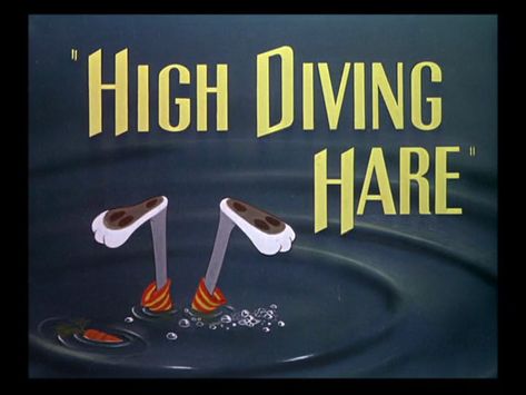 60s Animation, Movie Typography, Cartoon Title, High Diving, Art Of The Title, Cartoons Episodes, Warner Bros Cartoons, Looney Tunes Bugs Bunny, Yosemite Sam