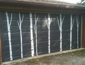 Mural On Garage Door, Garage Door Art Painted, Garage Door Murals Art, Garage Door Art, Garage Door Murals, Colourful Rooms, Garage Door Mural, Garage Door Paint, Garden Fence Art