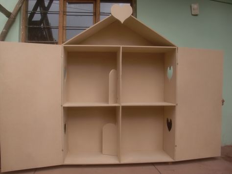 Decoraciones Manualidades En Madera: Como Hacer Una Casa De Muñecas Boy Dollhouse, Miniature Cardboard, Cardboard Dollhouse, Diy Barbie House, Cardboard Box Crafts, Doll House Plans, Doll House Crafts, Dolls Clothes Diy, Toy House