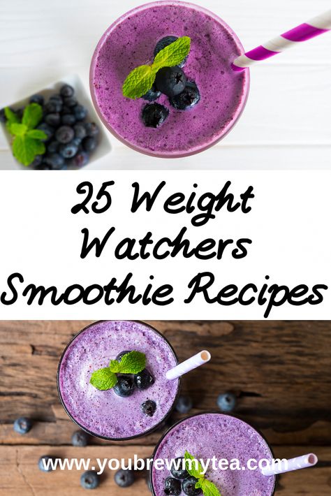 Smoothie Recipes Greek Yogurt, Smoothie Recipes Protein, Recipes Greek Yogurt, Dessert Ww, Weight Watcher Smoothies, Recipes Greek, Recipes Protein, Weight Watchers Snacks, Weight Watchers Smoothie Recipes