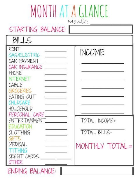 Budgeting Printable, Organizing Bills, Monthly Budgeting, Printable Budget Worksheet, Bill Organization, Budget Sheets, Free Budget, Saving Money Budget, Money Saving Plan