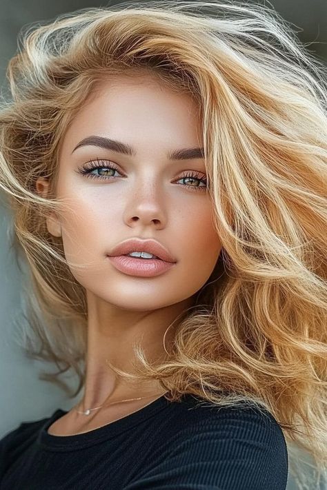 autumn hair color, blondes, hair trends Full Blonde Hair, Autumn Hair Color, Full Blonde, Loose Curls Hairstyles, Fall Hair Color Ideas, Autumn Hair, Color Ideas For Blondes, Hair Color Ideas For Blondes, Blonde Waves