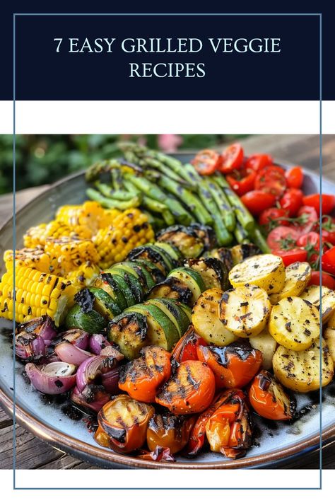 Looking for a fresh, tasty way to enjoy grilled veggies? Check out these 7 easy-to-follow grilled vegetable recipes that make the perfect side dish or main meal option! From seasoned zucchini to colorful bell peppers, these grilled veggie platters are healthy and bursting with flavor. Ideal for summer barbecues, this collection of grill recipes will impress your friends and family while keeping things light and nutritious. Get cooking and enjoy a deliciously healthy meal today! How To Grill Veggies On The Grill, Grilled Vegetables In Foil, Grill Veggies On Grill, Veggies On Grill, Grilled Veggies On The Grill, Veggie Platter Ideas, Seasoned Zucchini, Grill Vegetables In Foil, Grilled Veggies Recipes