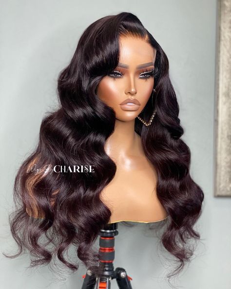 5x5 Lace Closure Wig, Dark Purple Hair, Hair Care Oil, Brazilian Remy Hair, Synthetic Lace Wigs, Wig Human Hair, Brown Wig, Body Wave Hair, Lace Closure Wig