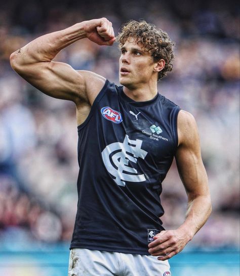 Charlie Curnow, Australian Rugby Players, Carlton Afl, Carlton Football Club, Carlton Blues, Australian Football League, Rugby Boys, Soccer Boyfriend, Australian Football